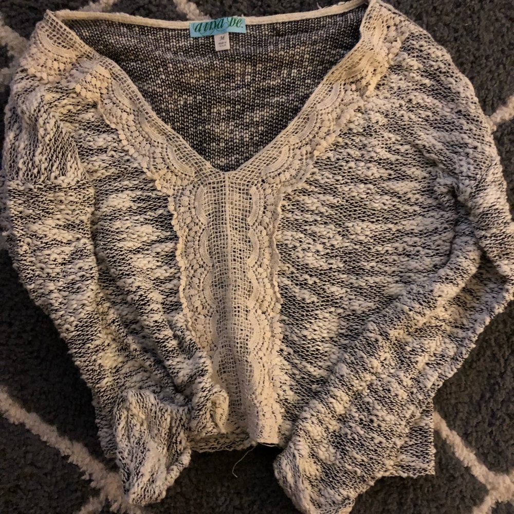Crop sweater